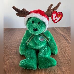 3 FOR $25: Authentic TY Beanie Babies 2002 Holiday Teddy the Bear, 2001. NWT
